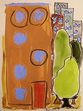 ORIGINAL CITY Landscape  Painting JMW art John Williams CITY  Expressionism