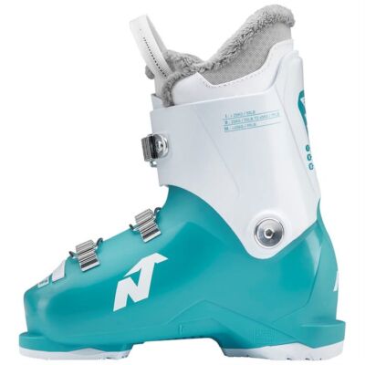 Nordica Speedmachine J 3 Kid's Ski Boots, Light Blue/White