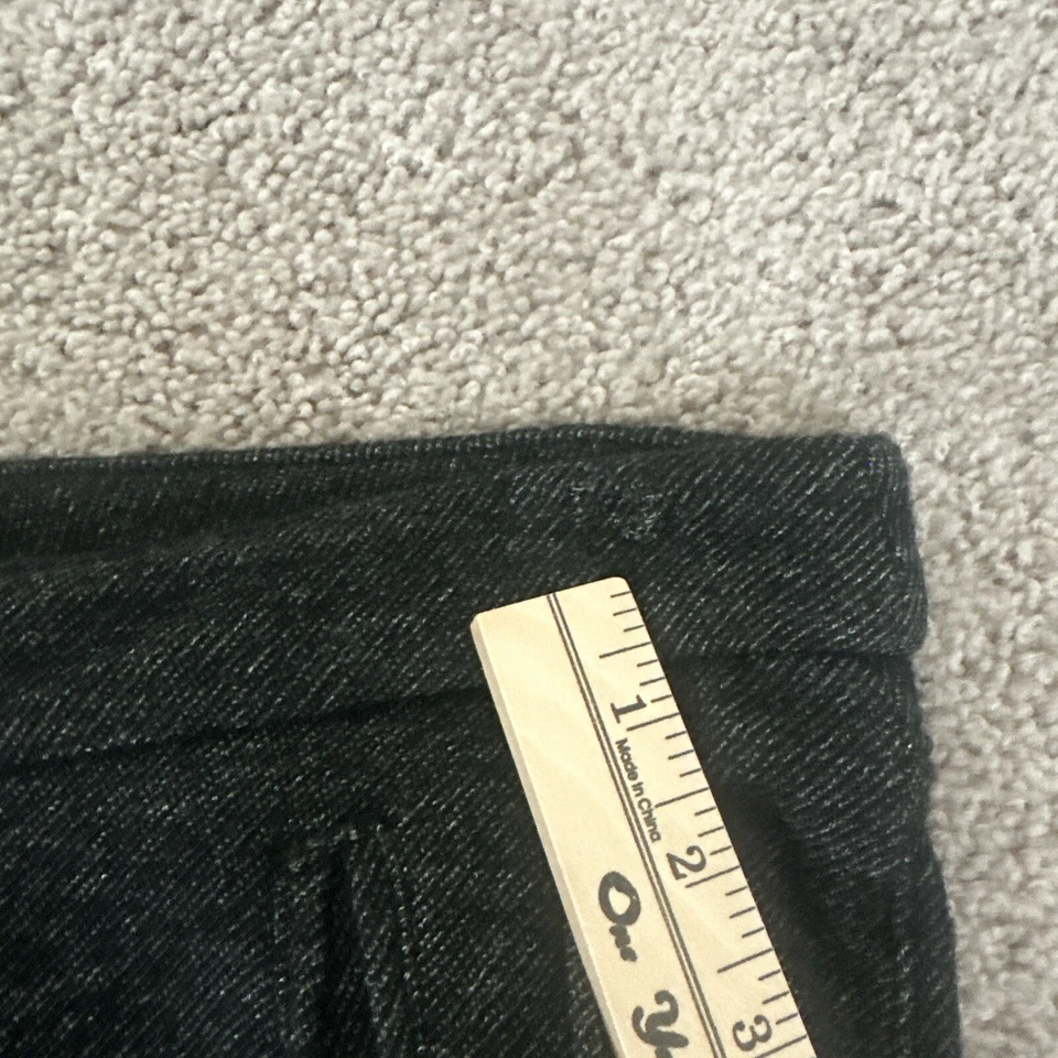 Pantalones ajustados recortados 7 For All Humanity para mujer talla 28 mezcla de lana gris negro 31x24 Foto 2 de 4