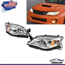 Halogen Headlamps For 2008-2010 2011 Subaru Impreza Leftright Headlights Chrome
