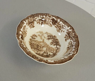 Royal Worcester Palissy 1790 Avon Scenes Schale Servierschüssel Ø 23 cm 70er J. - Bild 1 von 4