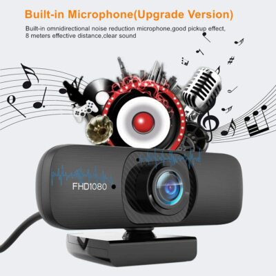 SPEDIZIONE GRATIS! KONIFO Full HD1080P Webcam con Microfono Stereo, USB PC