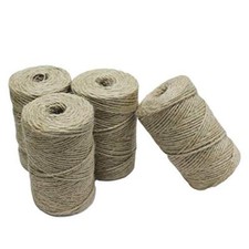 Gardzen Nature Jute Twine Each Roll is 328 ft, Natural 3Ply Twisted 4-Pack