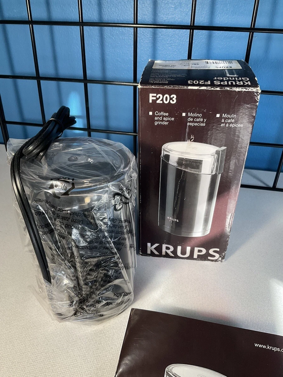 REVIEW] KRUPS F203 Electric Coffee & Spice Grinder - The Coffee