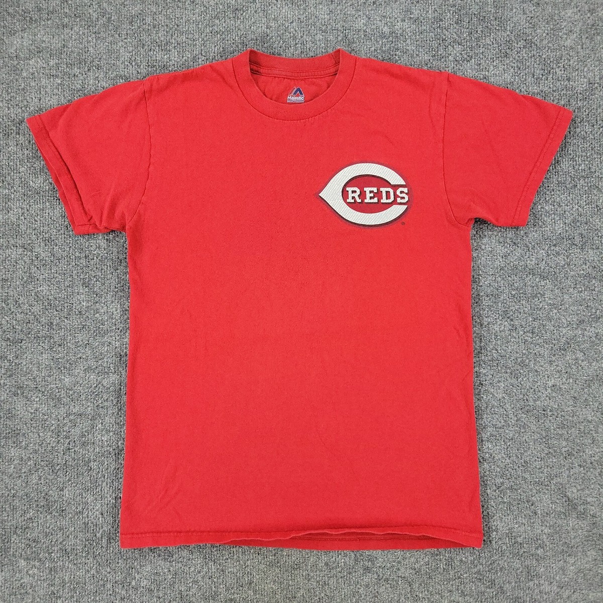 Cincinnati Reds Shirt Men Small Red MLB Baseball Graphic Short
