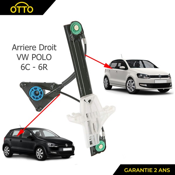 Fensterheber Mechanismus Elektrisch Hintere Recht FüR Polo 6R 6R4839462C-image