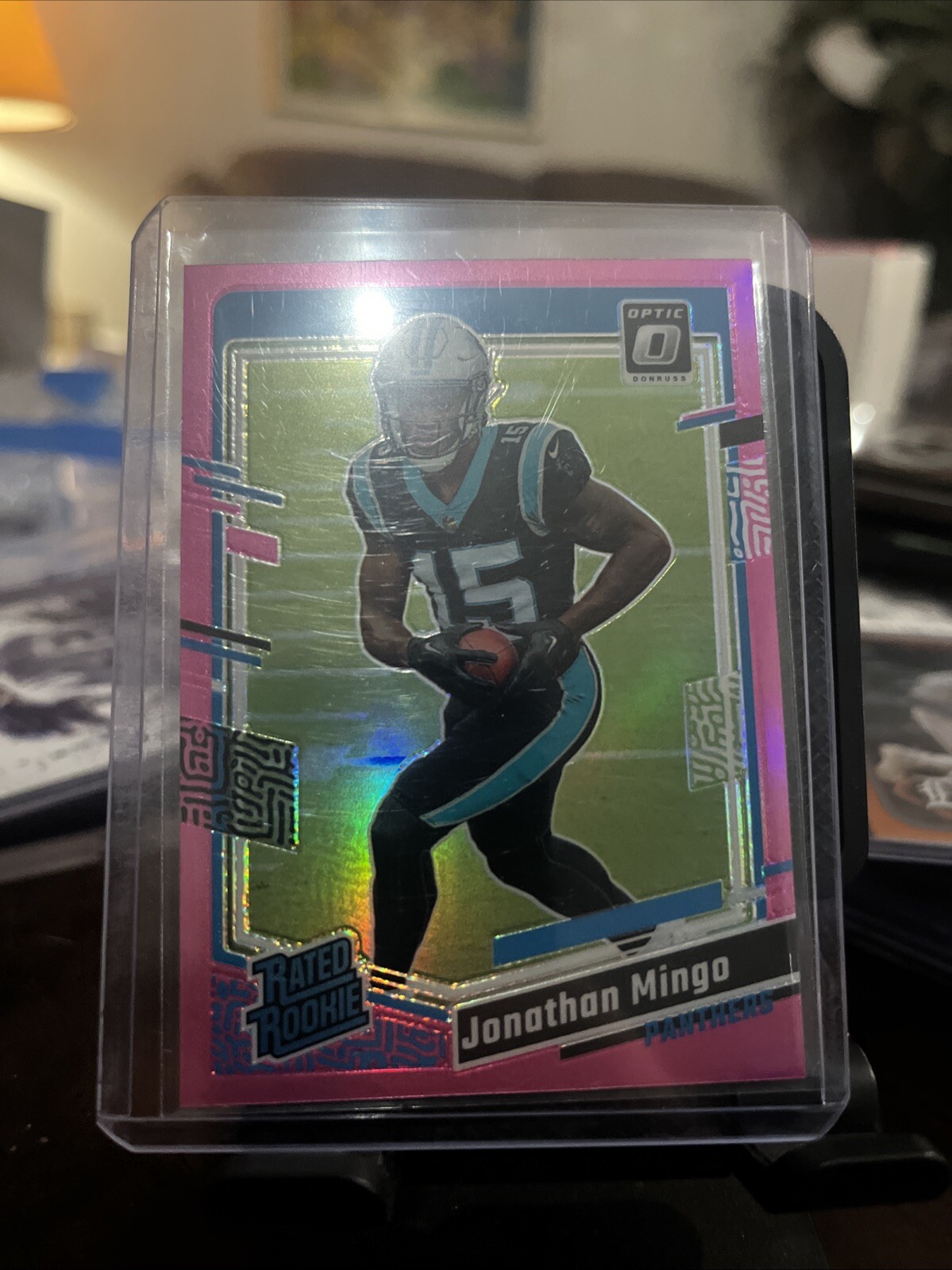 2023 Panini Donruss Optic - Rated Rookie Pink Prizm #215 Jonathan Mingo (RC)