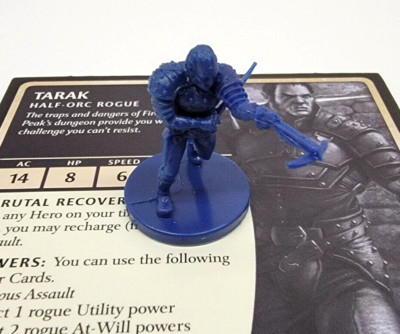 Dungeons & Dragons Wrath of Ashardalon: Tarak Half-Orc Rogue Miniature w/ Card