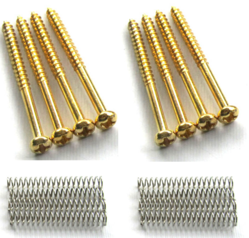 New 8 Screw Gold +8 Springs 36mm for Pickup Bass - Picture 1 of 3