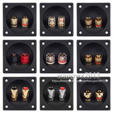 2pcs Square 2 Way Speaker Junction Box Speaker Terminal Binding Post 57x57mm ABS