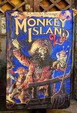 Monkey Island 2 lucasart Plaid coperta pail  misura 100x150 pc Xbox Playstation 