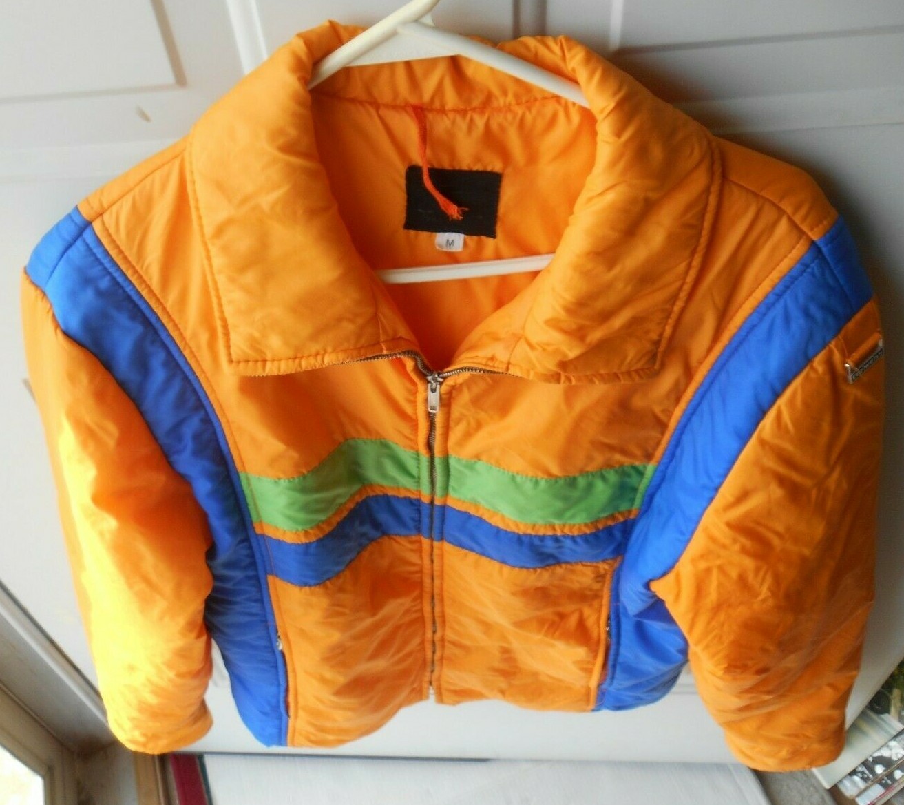 Vintage Edelweiss Retro Ski Coat Size Medium M Orange… Gem