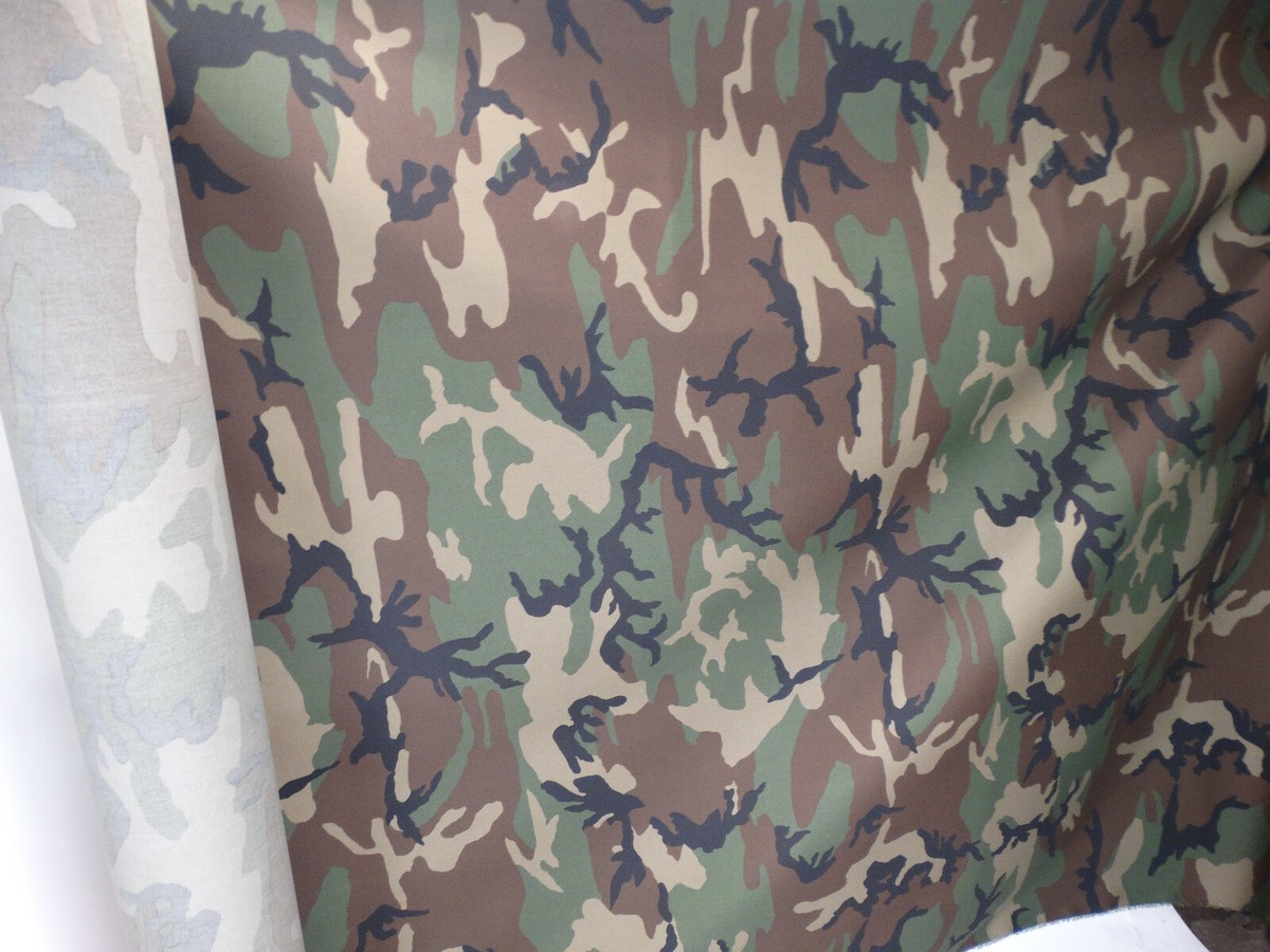 NITRAID  forest ARMY raidback®︎fabric US Military Woodland Camouflage Fabric 65