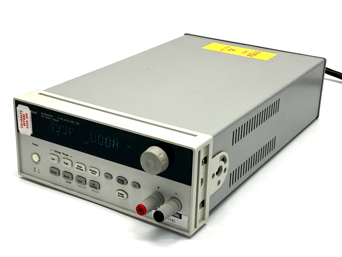 Agilent E3640A DC Power Supply 0-8V, 3A / 0-20V, 1.5A | eBay Agilent E3640A DC Power Supply 0-8V, 3A / 0-20V, 1.5A | eBay