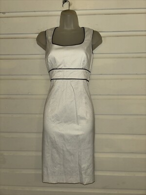 Sandro Ferrone Cotton Blend Sleeveless Knee Length Dress Size 6