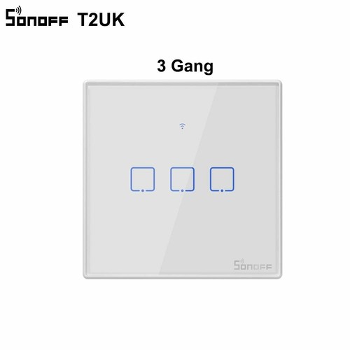 SONOFF T2 T3UK WIFI Smart Wall Switch Galss Panle Touch APP/433RF Remote Control - Picture 15 of 18