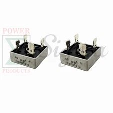 2 PCS KBPC3510 35A 1000V Single Phase Square Diode Bridge Rectifier Metal Case 