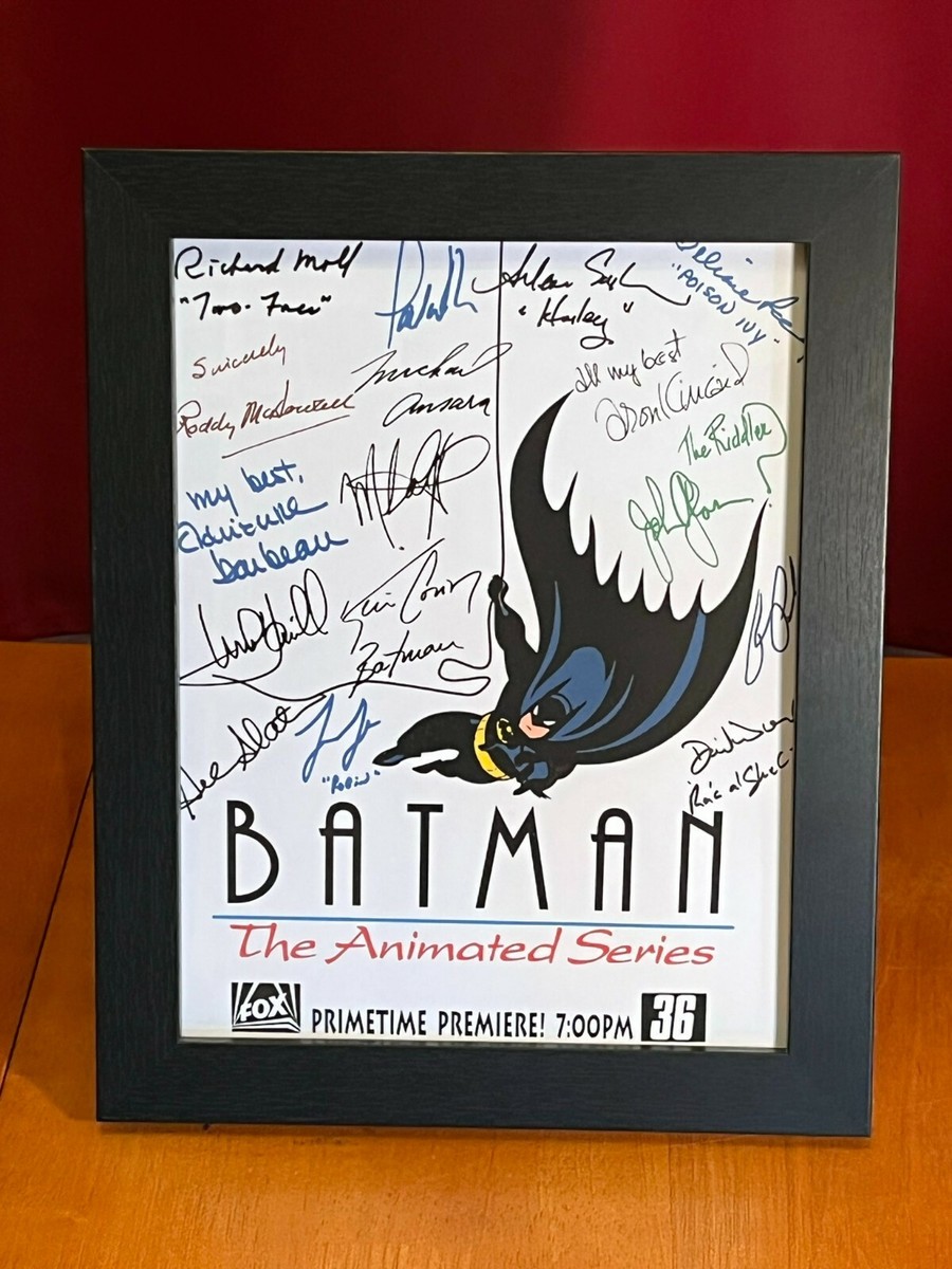 バットマン/BATMAN アニメ 吹き替え 声優 サイン 色紙 Batman: The Animated Series Title Card Cast-Signed 8.5x11