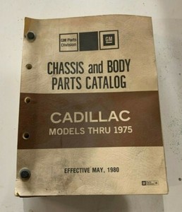 Cadillac catalog parts