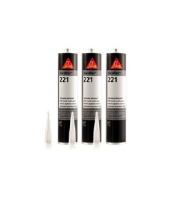 3 Kartuschen Sikaflex 221, versch. Farben, 300ml, multifunkt. Kleb-& Dichtstoff