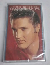 ELVIS PRESLEY COMMEMORATIVE ISSUE "THE NUMBER ONE HITS" CASSETTE TAPE 1988