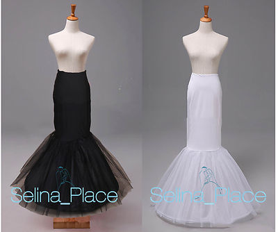 mermaid dress hoop CharmingBridal 1 Hoop Mermaid Trumpet Petticoat Underskirt Mermaid Slip For  Wedding dress Crinoline Small Medium at Amazon Women's Clothing store