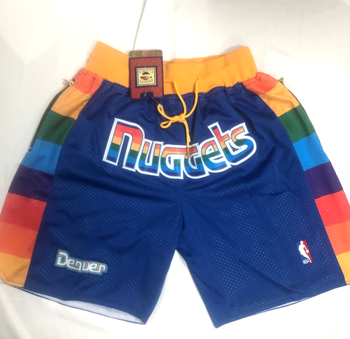 New Denver Nuggets Rainbow Blue Retro 