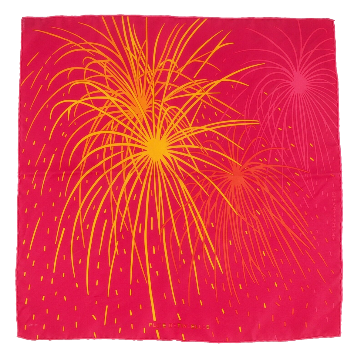 HERMÈS Gavroche 45 Pluie D'Étincelles luxury designer silk scarf