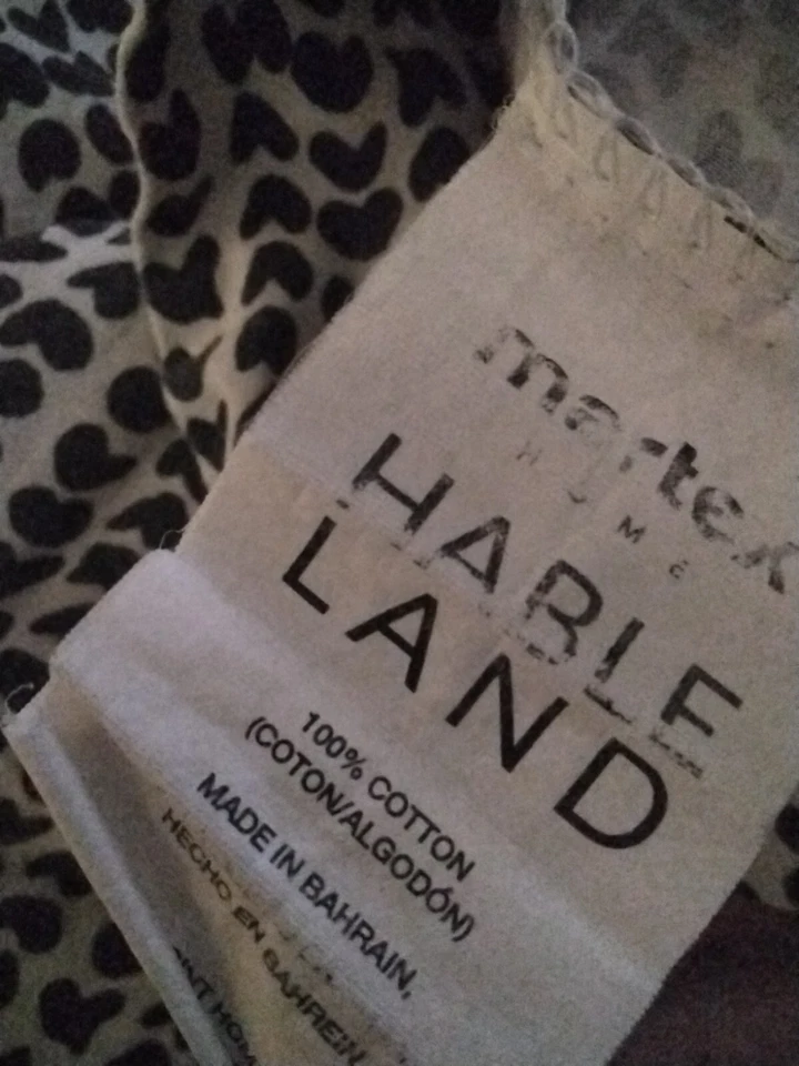 Juego de 4 sábanas HABLE LAND 🖤King by Martex diseño blanco y negro agotado Foto 3 de 4