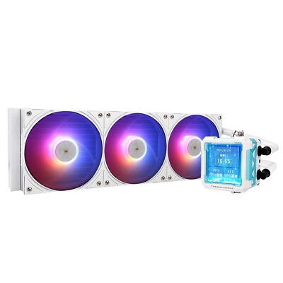 Thermalright FW PRO 360 ARGB White CPU AIO Cooler,IPS LCD Screen with 320 * 320