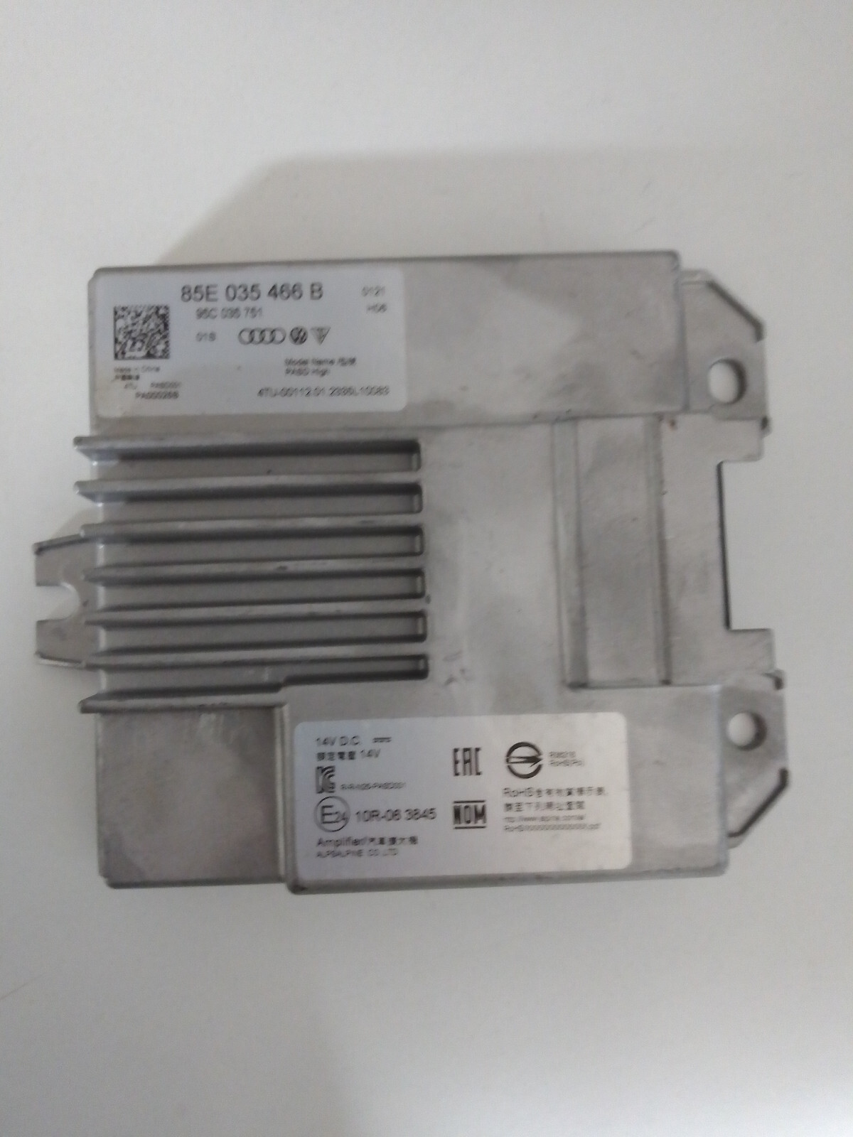 Porsche Audi VW Control Unit Einstiegsgurtmodul 85E035466B 