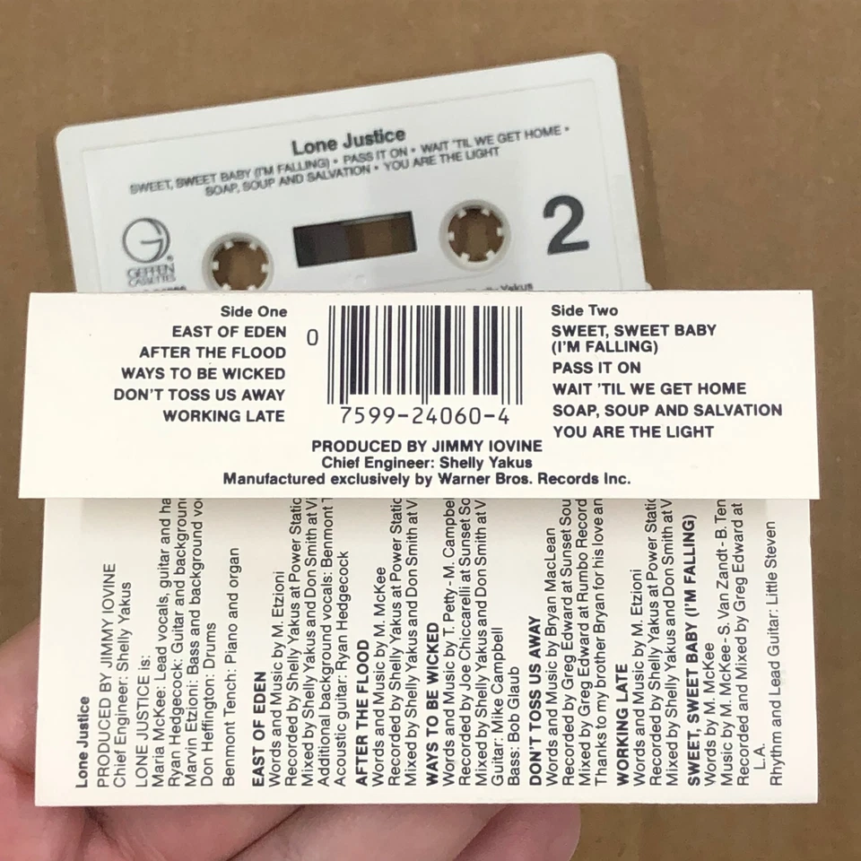 Кассетная лента LONE JUSTICE 80-е рок ковпанк СПОСОБЫ БЫТЬ ЗЛОЙ МАРИЕЙ МАККИ - Изображение 4 из 4