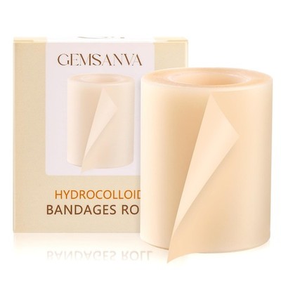 GEMSANVA Hydrocolloid Bandages for Wound Care, Waterproof Hydrocolloid Patch ...