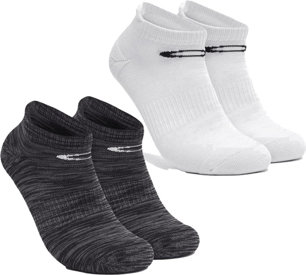 Oakley Ankle Tab Sock - Black/White 2 COLOURS