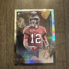 2025 Topps Chrome Football NFL Tom Brady Fortune 15 Refractor  SP 