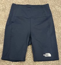 North Face Navy NF0A82TH Girls' Never Stop L Bike Shorts FlashDry Blue