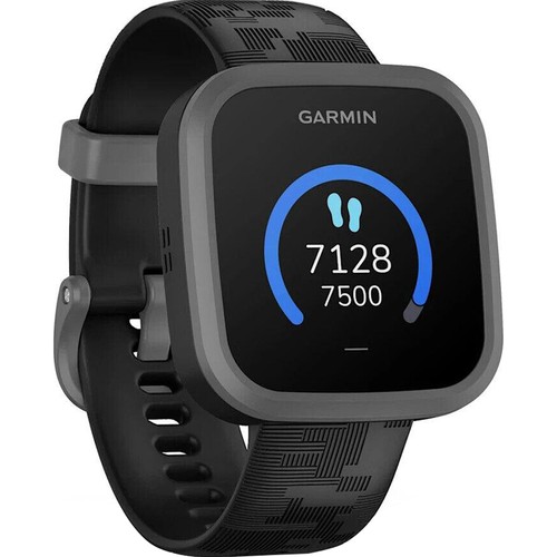 Garmin Bounce Kids Smartwatch Two-Way Text & Voice Message Location Track -Black - Afbeelding 4 van 12
