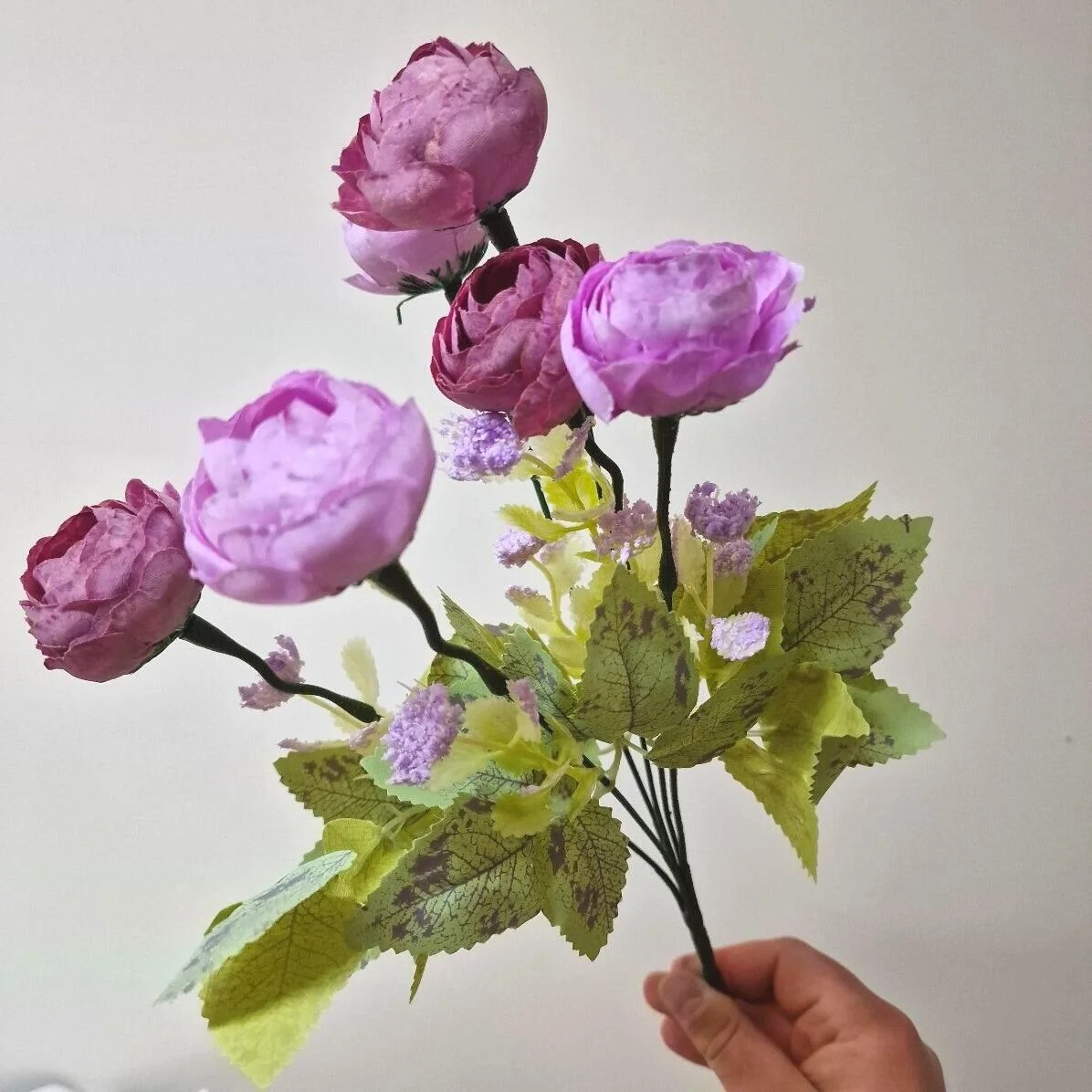 Artificial Flowers - 35cm Lilac Camellia Bush
