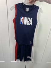 Kids Boys NBA Jersey and Shorts Set Navy Size M 8 10 Basketball Game Uniform