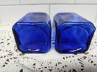 Vintage Glass Cobalt Blue Salt & Pepper Shakers Depression Barn Country Cottage — photo 5