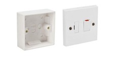 13A Switched Fused Spur  Connection and Single 25mm Back Box