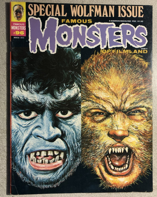 FAMOUS MONSTERS OF FILMLAND #96 (1973) Warren Publications FINE+