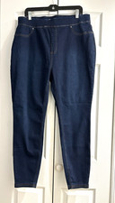 TERRA  SKY Pull on Jeans Jeggings Tapered leg 27.5" inseam Plus size 1X 16-18W