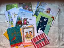 Thank You Greeting Cards lot of 13 with envelopes
