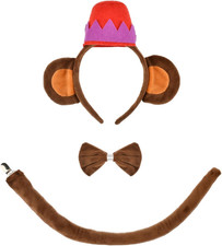 3 PCS Monkey Costume Accessories, Halloween Theme Party Dress-Up