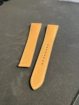 NEW   GENUINE   Cartier Medium Santos Brown Leather Strap   No Clasp/Buckle
