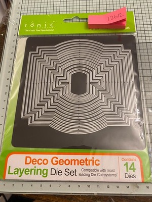 Tonic Studios Deco Geometric Layering Die Set Ref12612 **SALE**
