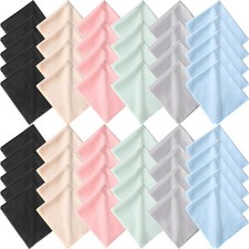 50 Pcs Microfiber Cleaning Cloth for Glasses 6x7 Inch Lens Eyeglasses Cleaning