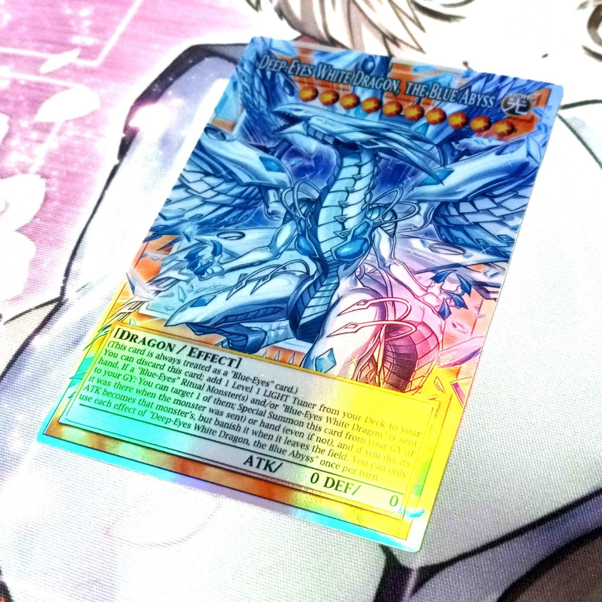 Deep-Eyes White Dragon, the Blue Abyss Yugioh Foiled Doujin Card NM *** READ *** | eBay Deep-Eyes White Dragon, the Blue Abyss Yugioh Foiled Doujin Card NM *** READ *** | eBay
