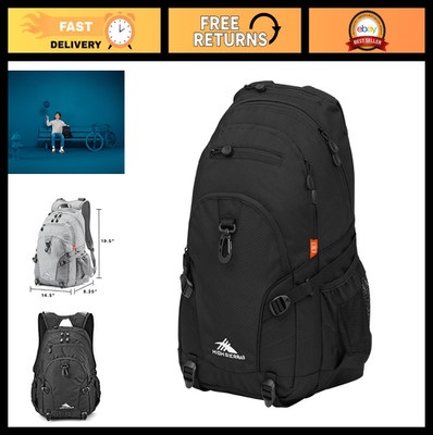 Versatile Travel & Work Backpack with Tablet Sleeve, One Size, Black, Durable De